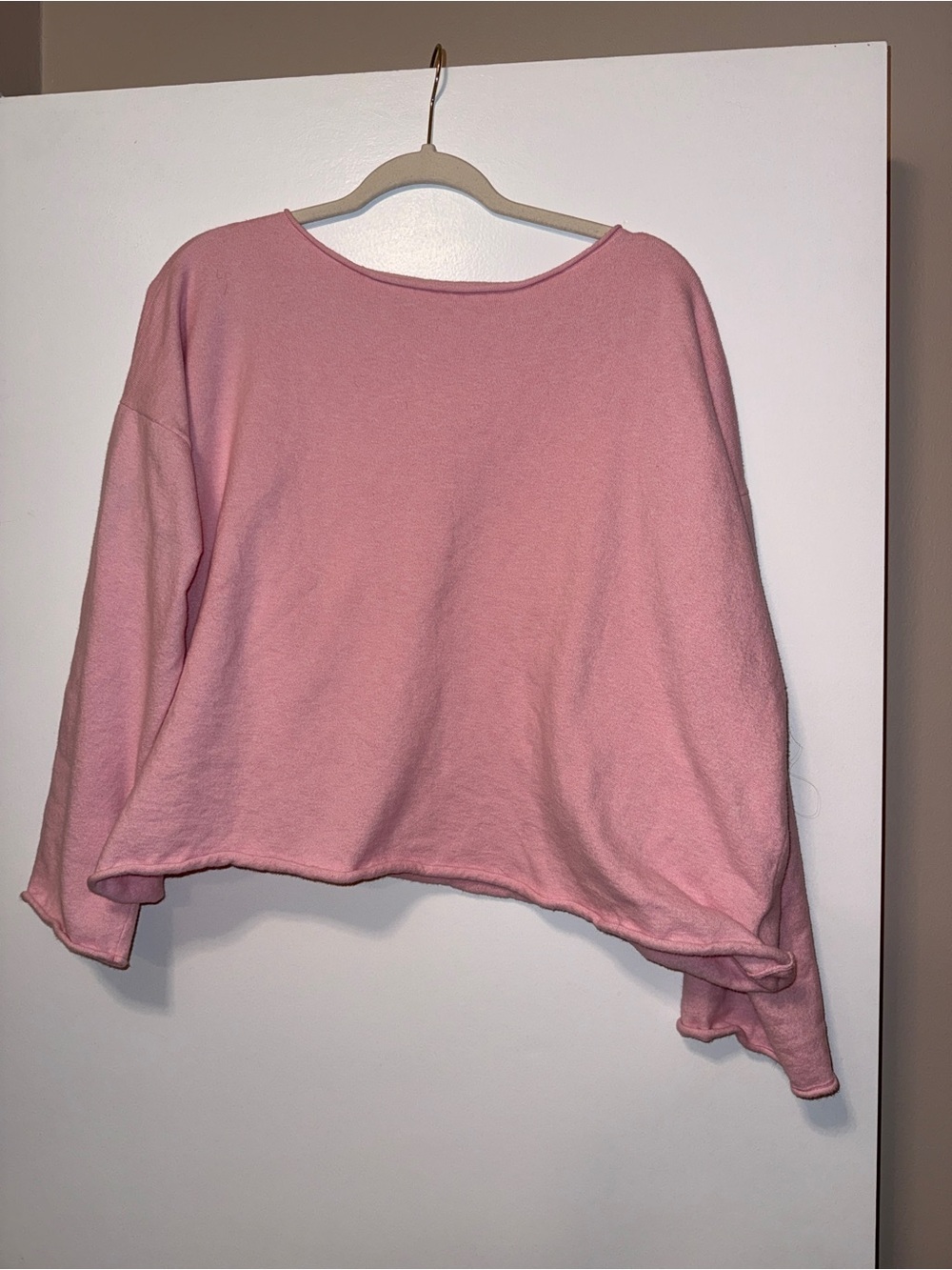 Aerie Sunday Soft Pink Boatneck Sweater